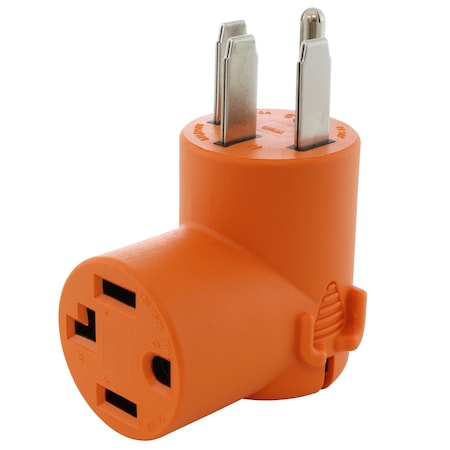 Ac Works Plug Adapter, 14-30R, 14-50P, 0 ft., Orange AD14501430
